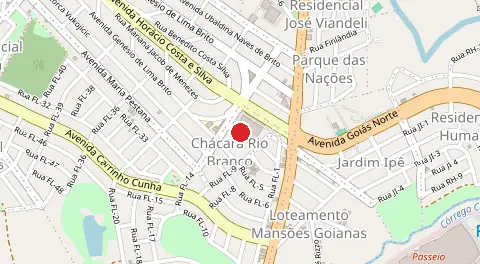 Mapa de Chácaras Rio Branco