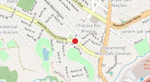 Mapa de Parque das Flores