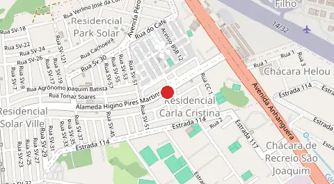 Mapa de Residencial Carla Cristina