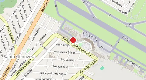 Mapa de Aeroporto Santa Genoveva