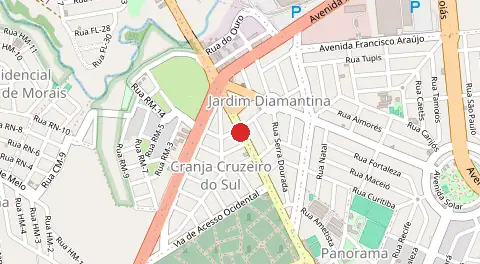 Mapa de Granja Cruzeiro do Sul