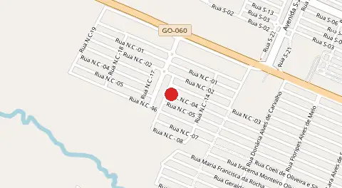 Mapa de Residencial Nova Canaa