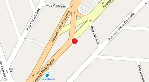 Mapa da localização