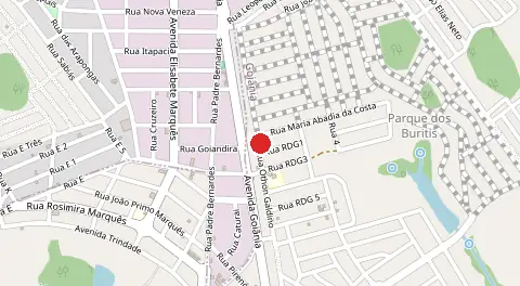 Mapa de Residencial Recanto das Garcas