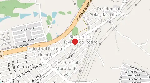 Mapa de Estrela do Sul