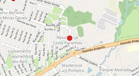 Mapa de Residencial Costa Paranhos