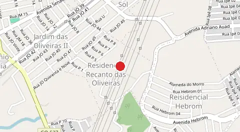 Mapa de Hebrom