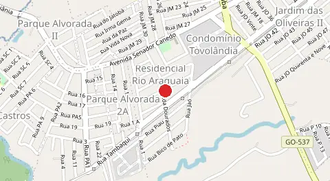 Mapa de Residencial Rio Araguaia