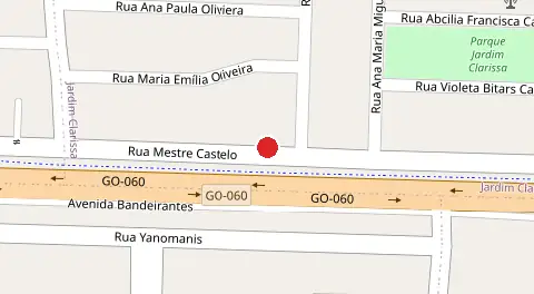 Mapa da localização