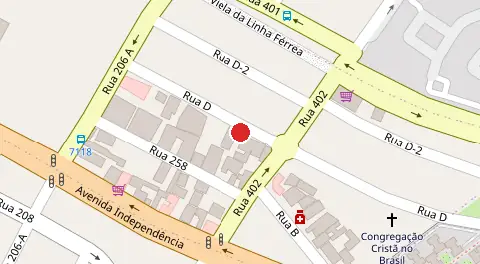 Mapa da localização