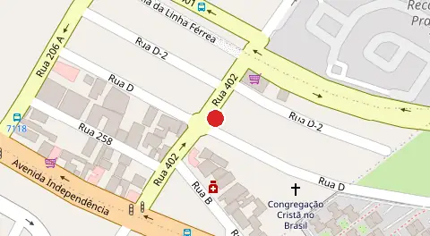 Mapa da localização