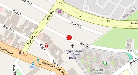 Mapa da localização