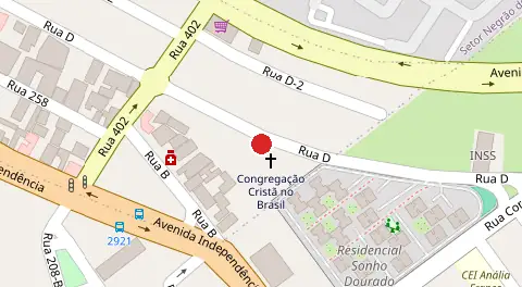 Mapa da localização