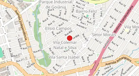 Mapa de Vila Santa Isabel