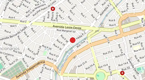 Mapa de Dos Funcionarios