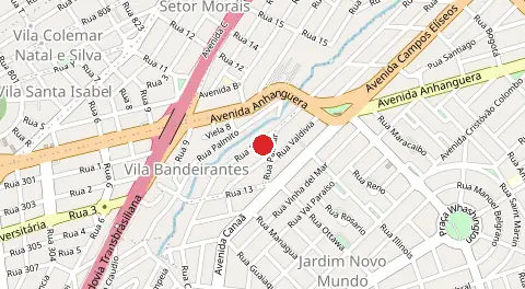 Mapa de Vila Bandeirantes