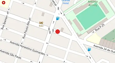 Mapa da localização