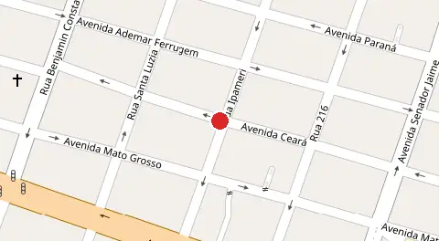 Mapa da localização
