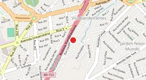 Mapa de Vila Romana