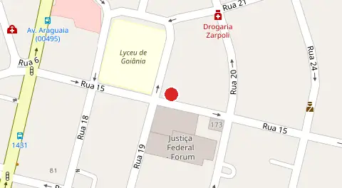 Mapa da localização