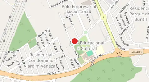 Mapa de Polo Empresarial Nova Canaa