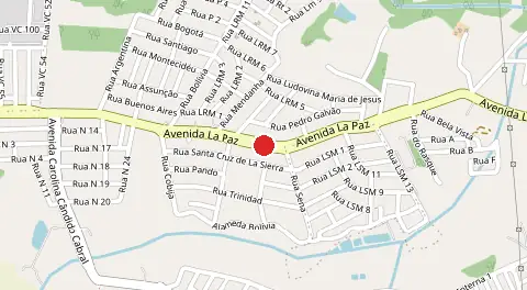 Mapa de Residencial Nova Aurora
