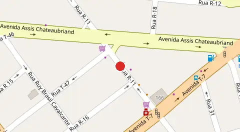 Mapa da localização
