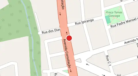 Mapa da localização