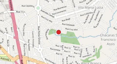 Mapa de Jardim Novo Mundo Extensao