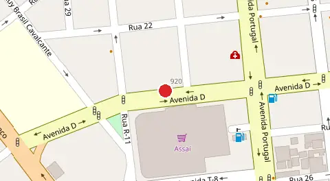Mapa da localização