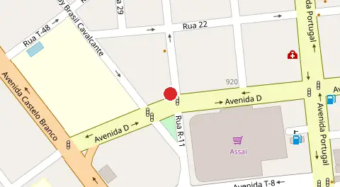 Mapa da localização