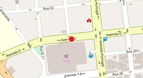 Mapa da localização
