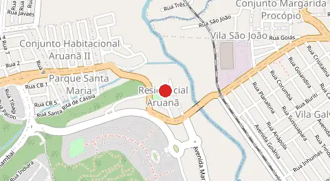 Mapa de Residencial Aruana
