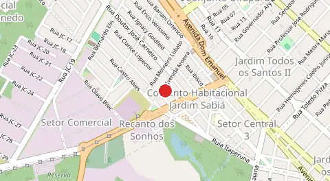 Mapa de Jardim Canedo