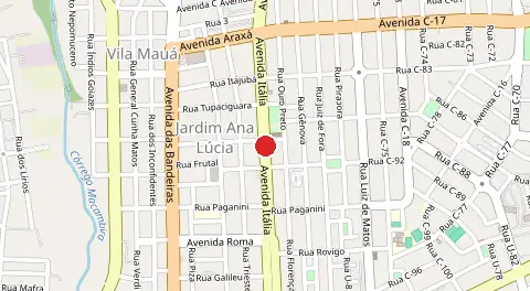 Mapa de Jardim Ana Lúcia