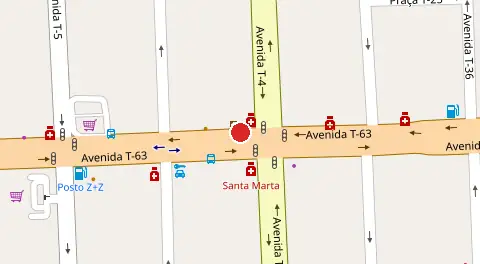 Mapa da localização