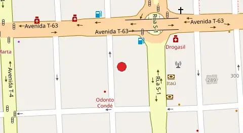 Mapa da localização
