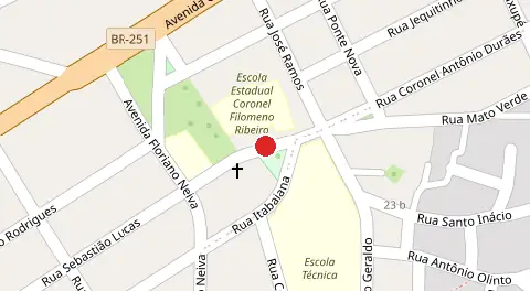 Mapa da localização