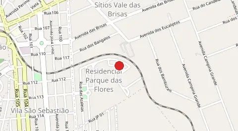 Mapa de Residencial Parque das Flores