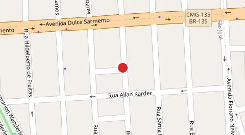 Mapa da localização