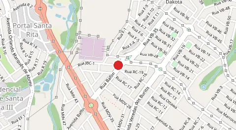 Mapa de Residencial Brasil Central