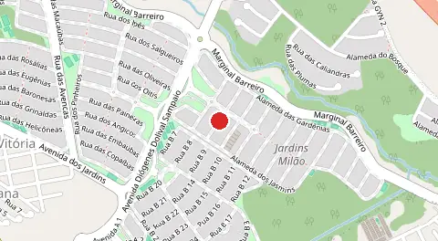 Mapa de Condomínio Jardins Milao
