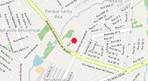 Mapa de Assentamento Parque Santa Rita