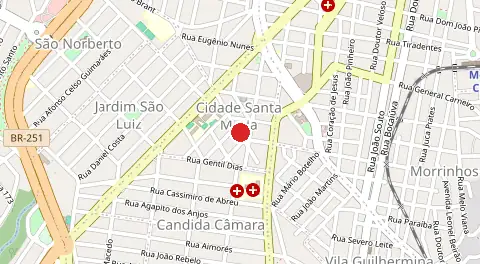Mapa de Cidade Santa Maria