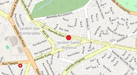 Mapa de Vila Santo Antônio Segundo Acrescimo