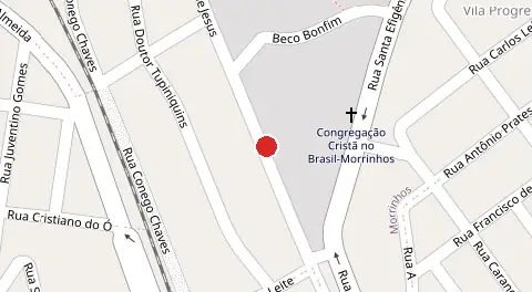 Mapa da localização