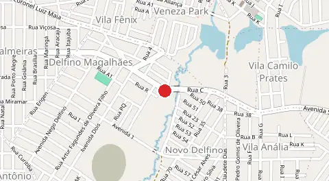 Mapa de Delfino Magalhaes
