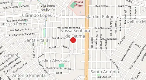 Mapa de Nossa Senhora de Fatima