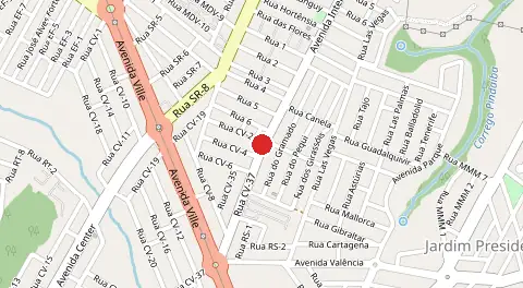 Mapa de Residencial Center Ville