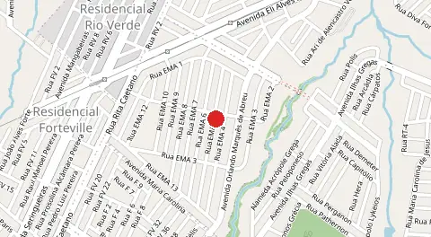 Mapa de Residencial Recanto das Emas